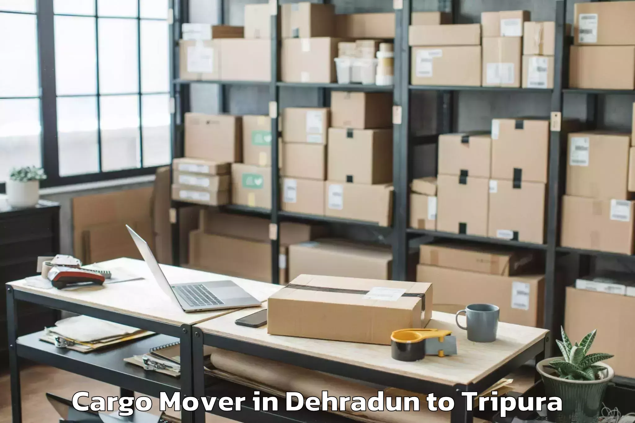 Leading Dehradun to Melaghar Cargo Mover Provider